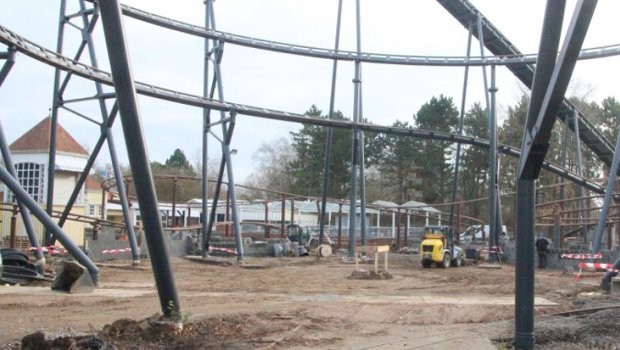Hansa-Park Highlander Baustelle Baubeginn