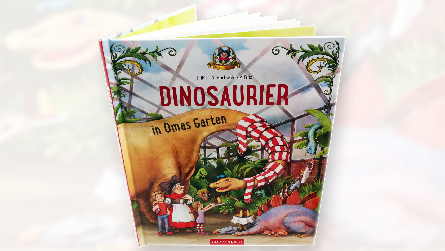 Madame Freudenreich Buch - Dinosaurier in Omas Garten Cover