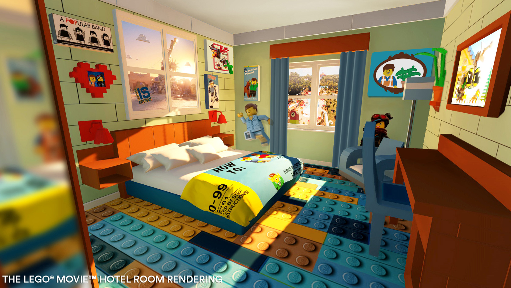 The LEGO Movie Hotel FLorida LEGOLAND Eltern - Rendering