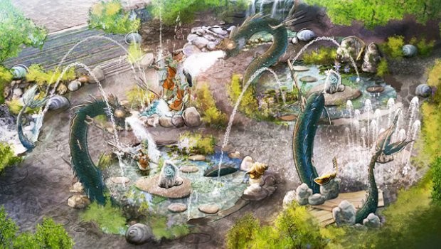 Bobbejaanland Land of Legends Artwork (Naiads Waters)