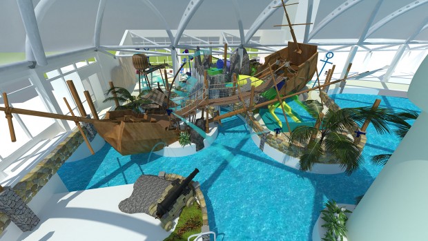 Watergames & More Entwurf Piratenschiff Freizeitbad Kreuzau
