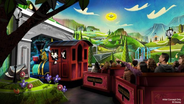 Disneyland Resort Mickeys and Minnie's Runaway Railway Artwork