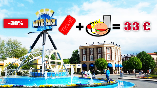 Movie Park Germany Angebot 2019 inkl. Hamburger