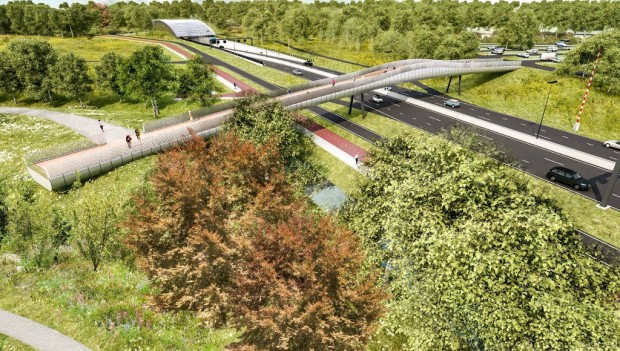 Drievliet neuer Parkplatz und Brücke 2019 (Rotterdamsebaan)
