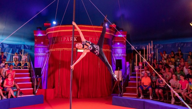 Eifelpark Purzels Zirkus-Show neu 2019 (Varieté-Zelt)