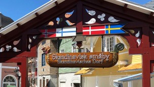 Europa-Park Skandinavisches Dorf Eröffnung Banner