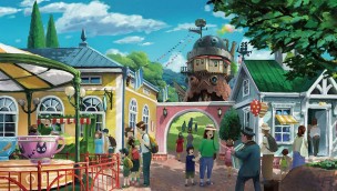 Studio Ghibli Themenpark Entwurf Tal der Hexen mit Karussell