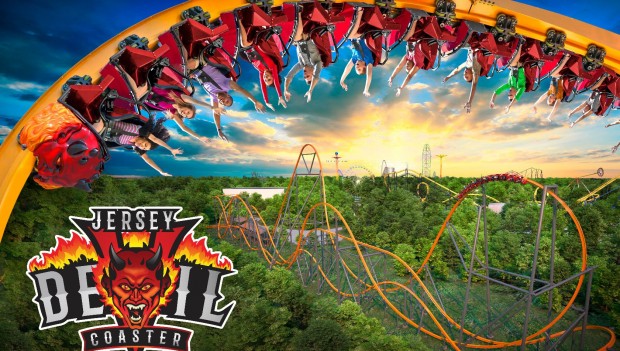 Six Flags Great Adventure Jersey Devil Coaster neu 2020 Artwork