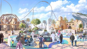 Six Flags Qiddiya Saudi-Arabien Artwork