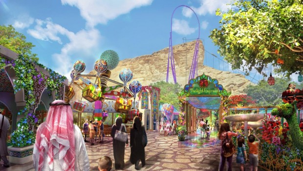Six Flags Qiddiya Saudi-Arabien Artwork