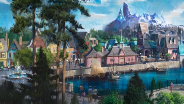 Disneyland Paris neues Frozen Land Artwork