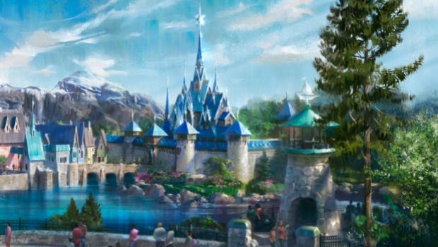 Disneyland Paris neues Frozen Land Artwork