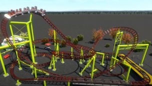 Technical Park Gold mine Coaster Rendering
