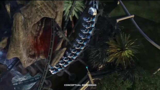 Universal Orlando VelociCoaster Trailer Screenshot Zug