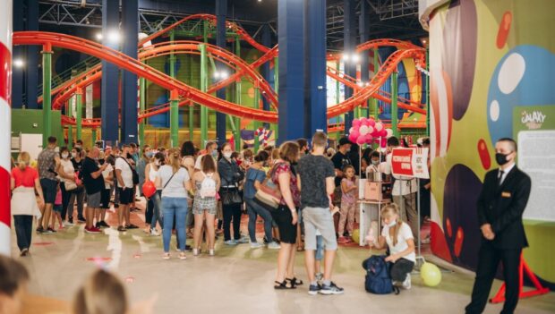 Maurer Rides Indoor Spinning Coaster Galaxy Park Kiev