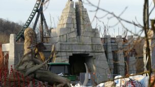Walibi Belgium Kondaa neu 2021 Baustelle Ruinen