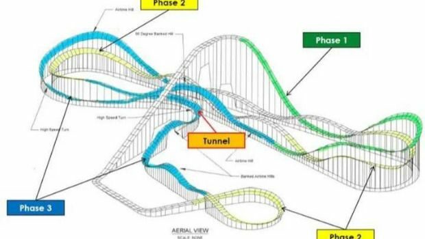 Parc Astérix Tonnerre de Zeus Überarbeitung 2022 Strecke