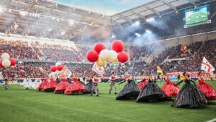 Europa-Park Stadion Einweihung Zeremonie