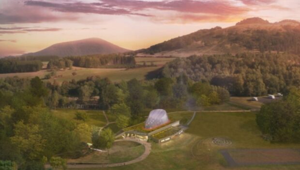 Vulcania Planetarium neu 2022 Artwork von oben