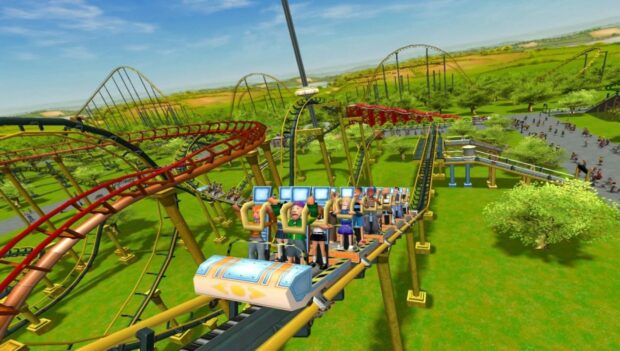 Screenshot aus dem Spiel RollerCoaster Tycoon 3 aus dem Jahr 2004