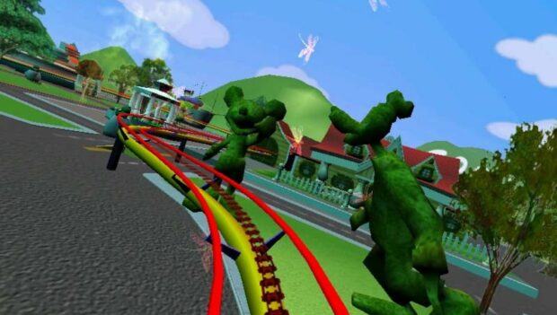 Screenshot aus dem Spiel Ultimate Ride Disney Coaster aus dem Jahr 2002