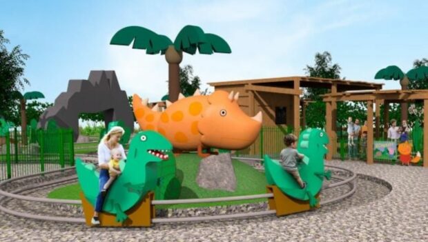 "Grampy Rabbit's Dinosaur Adventure" im Peppa Pig Theme Park Florida