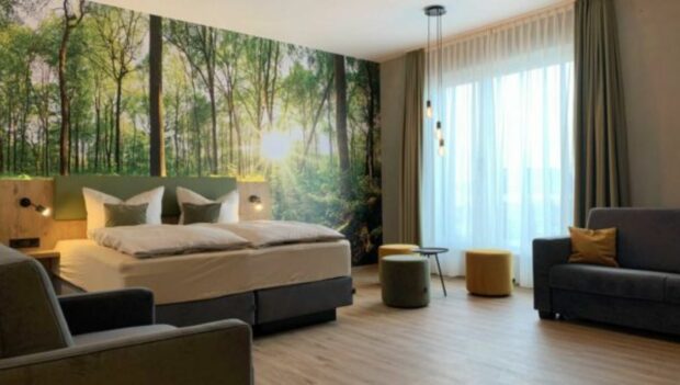 Ein Doppelzimmer im Hotel am Sonnenlandpark