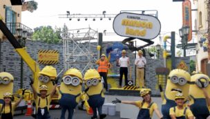 Ein Einblick in die Feier zum Baustart des Minion Land in den Universal Studios Singapore