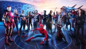 Die beliebten Marvel-Charaktere im Themenbereich Avengers Campus des Disneyland Paris
