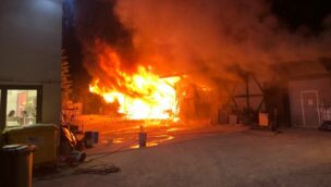 Erlebnispark Lochmühle Feuer Brand 2022