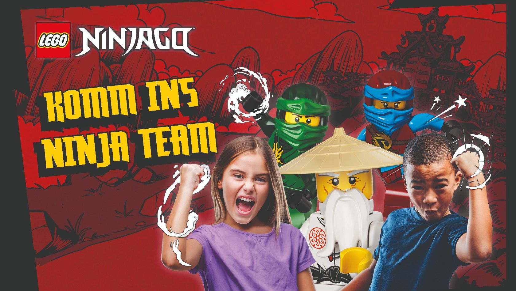 Werbebild des Ninjago-Events im LEGOLAND Discovery Centre Oberhausen