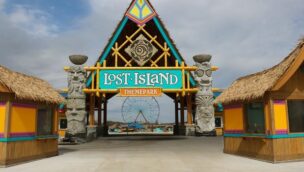 Parkeingang Lost Island Themepark