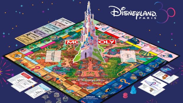 Das Spielbrett von Monopoly zum 30. Geburtstag des Disneyland Paris
