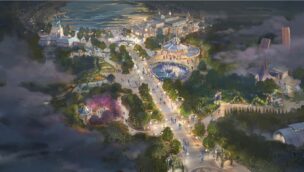 Das Konzept zeigt eine neue Allee als Erweiterung des Walt Disney Studios Park im Disneyland Paris
