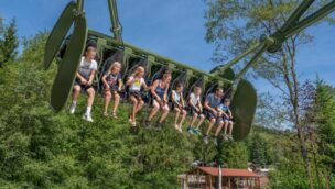Die Neuheit 2022 Wild Swing von ART Engineering im Erlebnispark Fantasiana