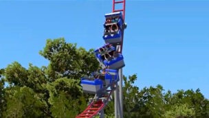 Konzept eines Family Launch Spinning Coaster von Intamin