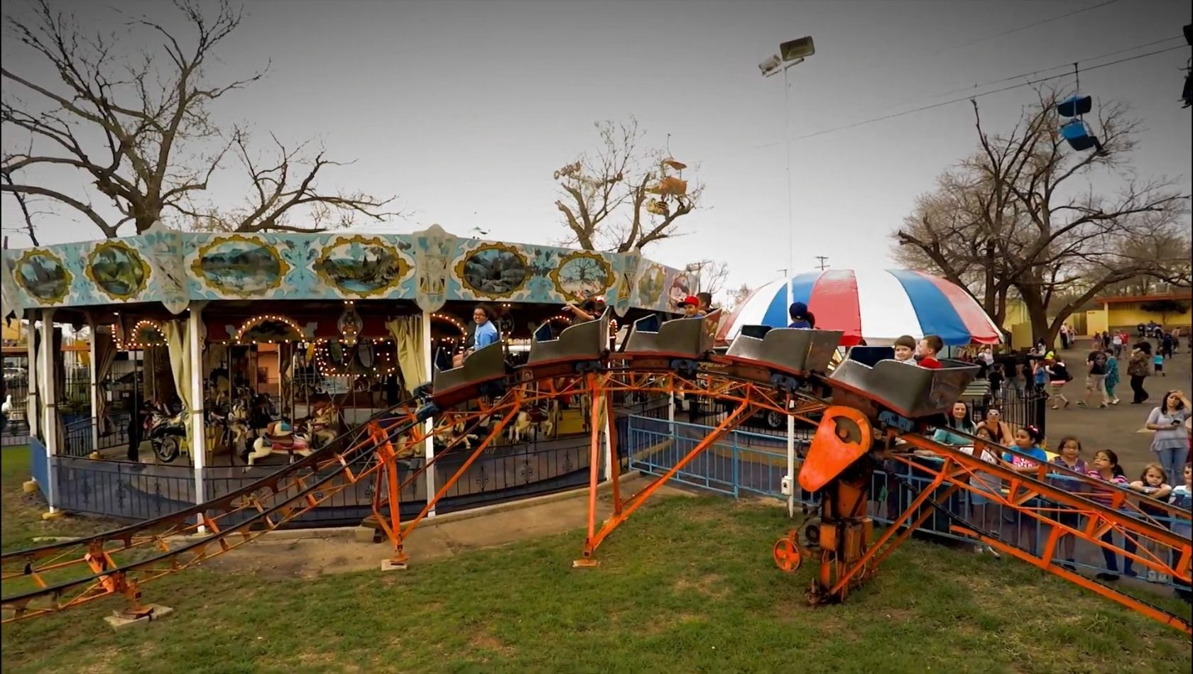 Attraktionen im texanischen Joyland Amusement Park