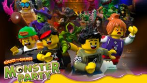 Keyart des neuen Monster Party 4D-Films im LEGOLAND Discovery Centre Oberhausen