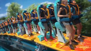 SeaWorld Orlando Pipeline The Surf Coaster 2023 02