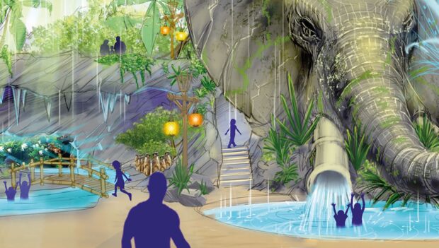 Konzept des Indoor-Wasserparks von Chessington World of Adventures