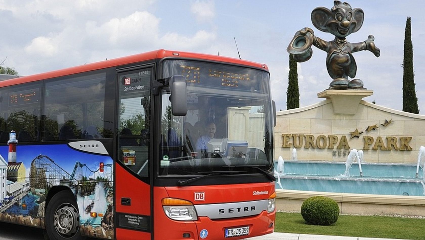 Der Rust-Bus ermöglicht eine kostenlose Anfahrt zum Europa-Park