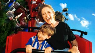 Passagiere bei einer Fahrt mit Woody Woodpecker's Nuthouse Coaster im Universal Orlando Resort