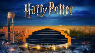 Werbebild zum Harry Potter-Themenbereich in der Warner Bros. Movie World Abu Dhabi