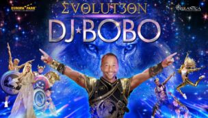 Werbebild von DJ BoBo-Tour EVOLUT30N im Europa-Park