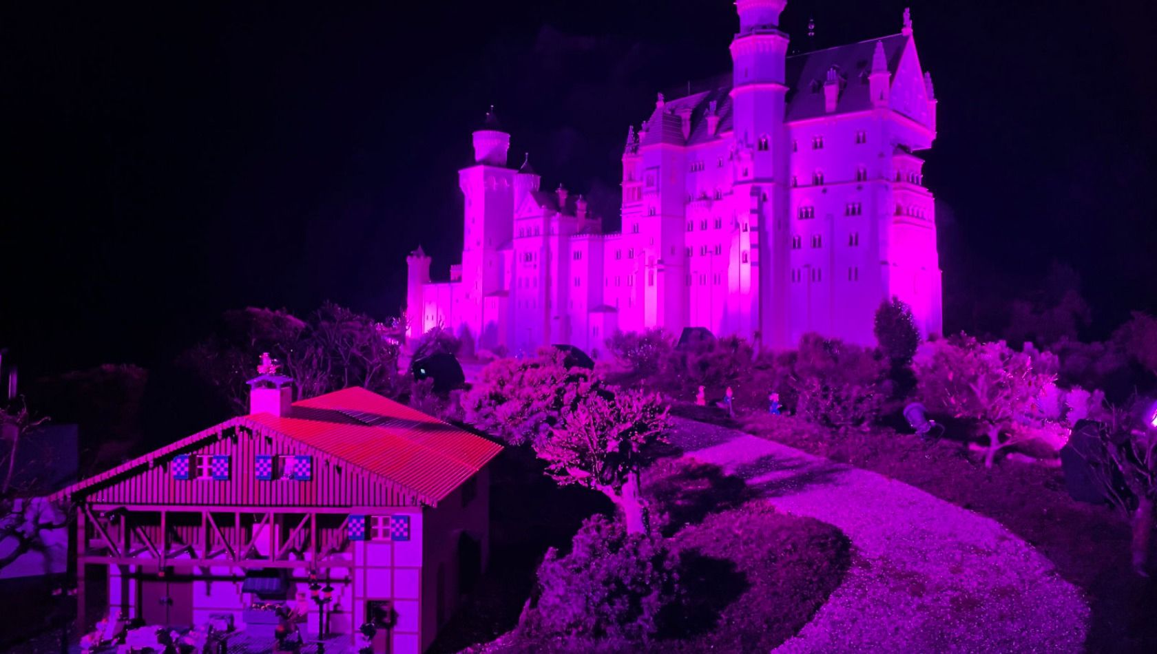 Purple Light Up im LEGOLAND Deutschland zum internationalen Tag der Menschen mit Behinderung