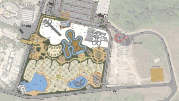 Plan des Wasserparks MagicSplash des MagicLand