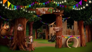 Konzept des The Gruffalo & Friends Clubhouse in Blackpool