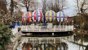 Europa-Park Liechtensteiner Ballonfahrt Aufbau