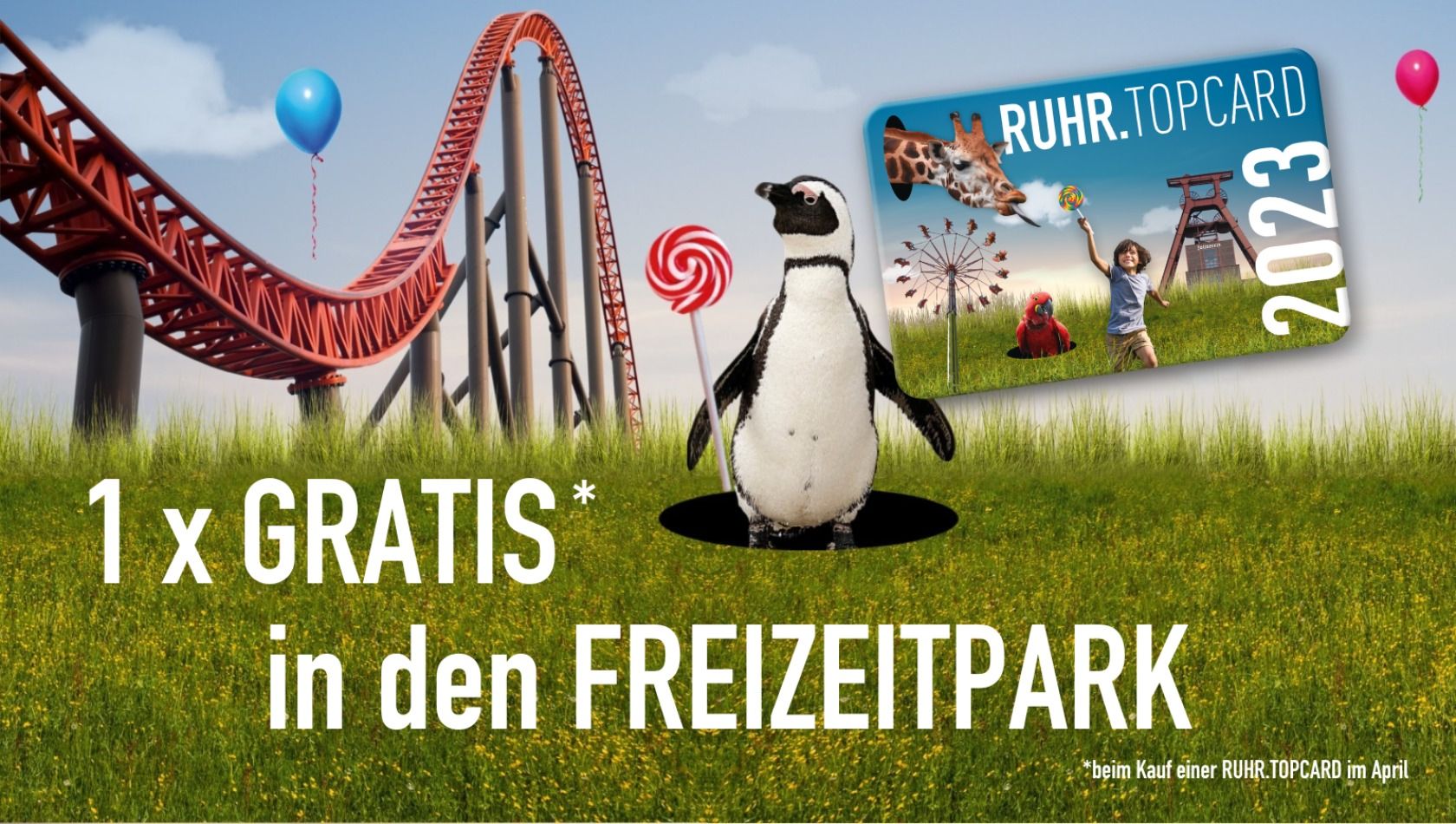 RUHRTopcard 2023 Gratis Freizeitpark Frühjahrsaktion