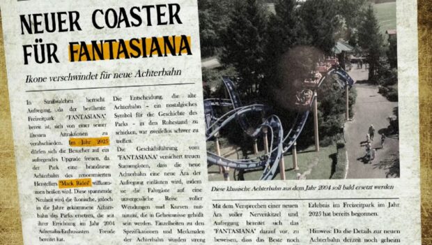 Fantasiana New Coaster 2025 Wild Train Removal